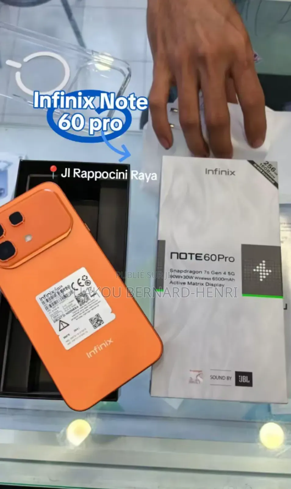 Nouveau Infinix Note 60 Pro 256 GB Orange