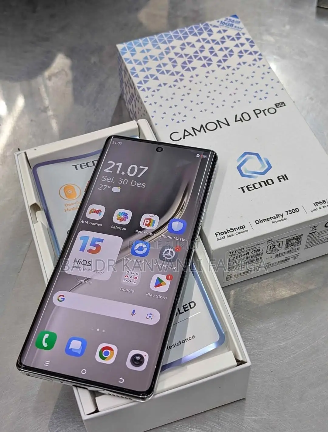 Tecno Camon 40 Pro 5G 256 GB Argenté