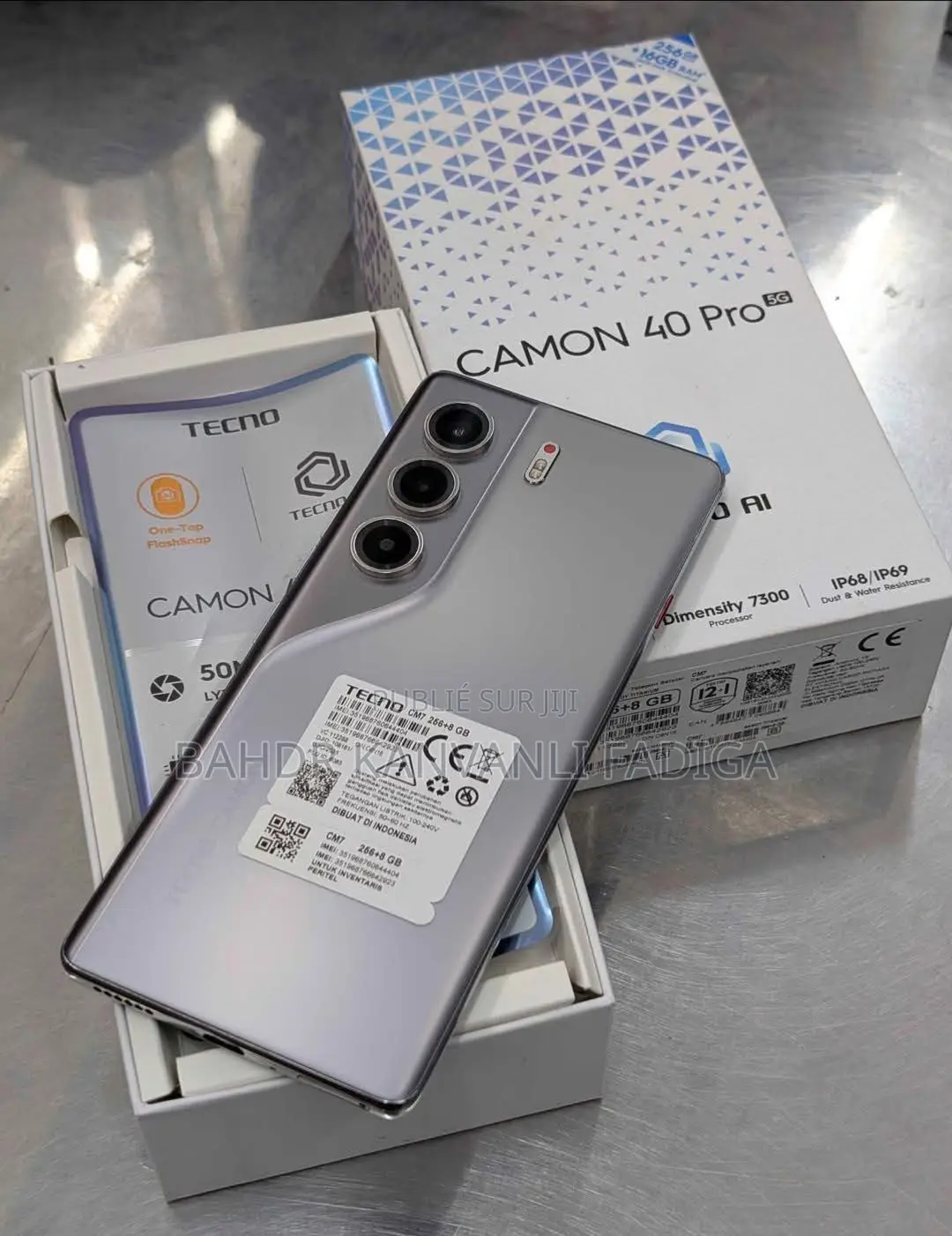 Tecno Camon 40 Pro 5G 256 GB Argenté
