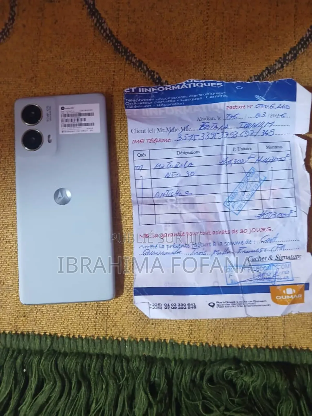 Nouveau Motorola Edge 50 Fusion 256 GB Blanc
