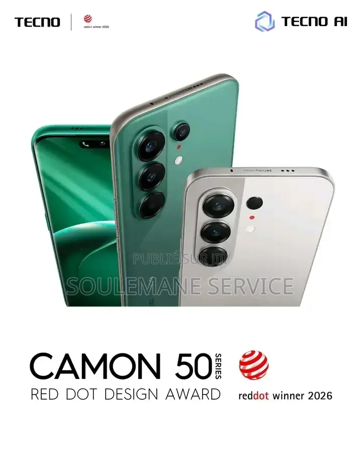 Nouveau Tecno Camon 50 Pro 256 GB Noir