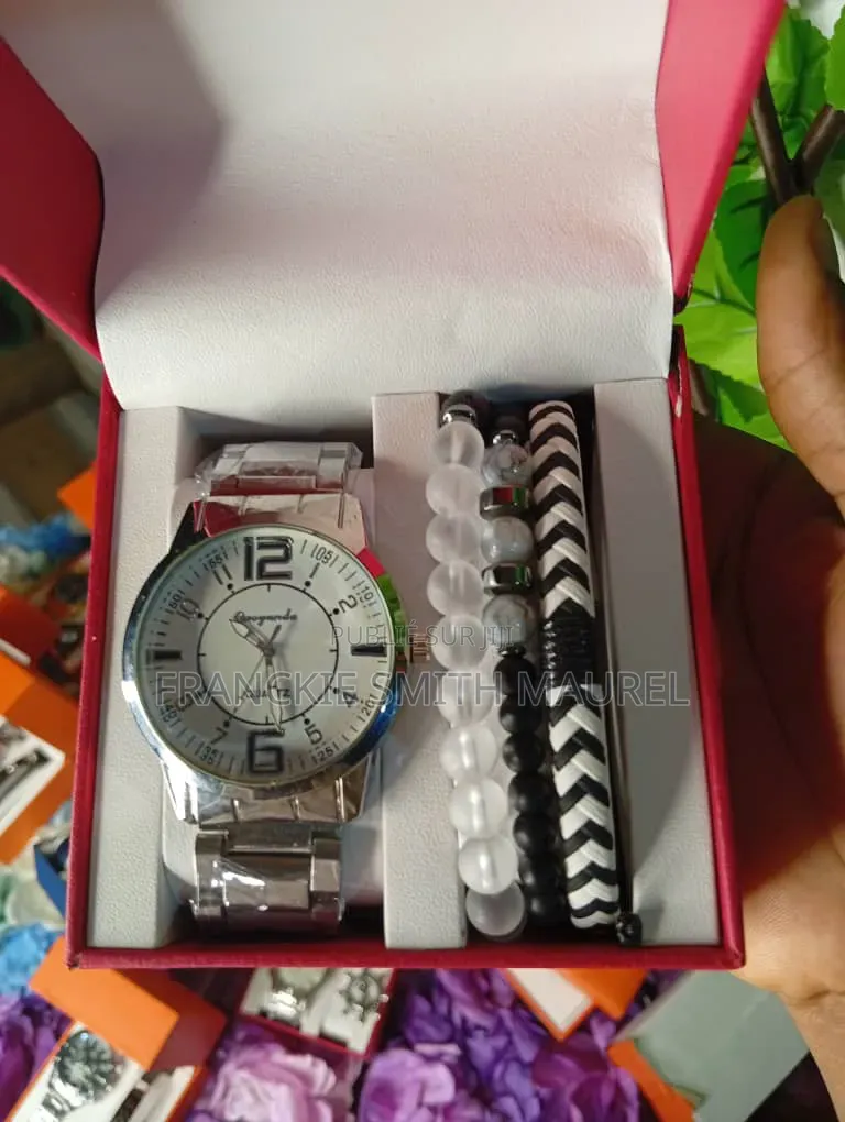Montre Homme + Chaîne + Coffret