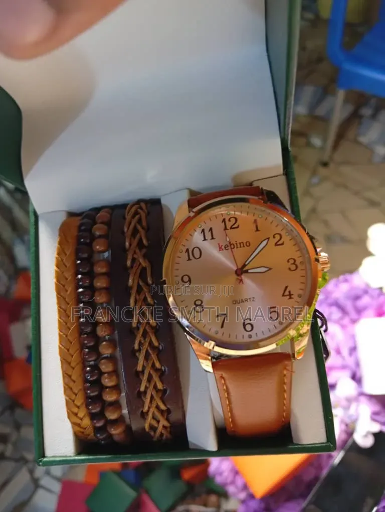 Montre Homme + Chaîne + Coffret