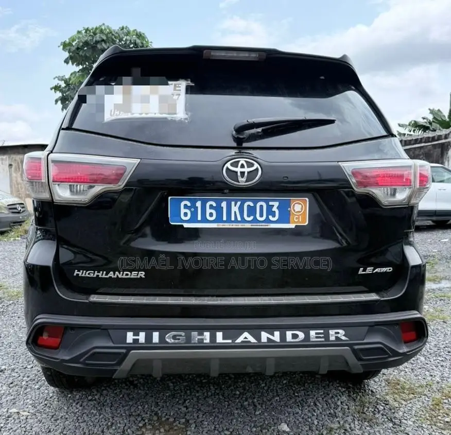 Toyota Highlander 2016 Noir