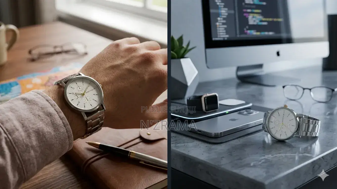 Montre Pour Hommes + Un Bracelet Offert