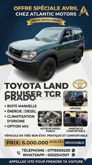 Toyota Land Cruiser Prado 3.0 D-4D 3dr 2000 Vert