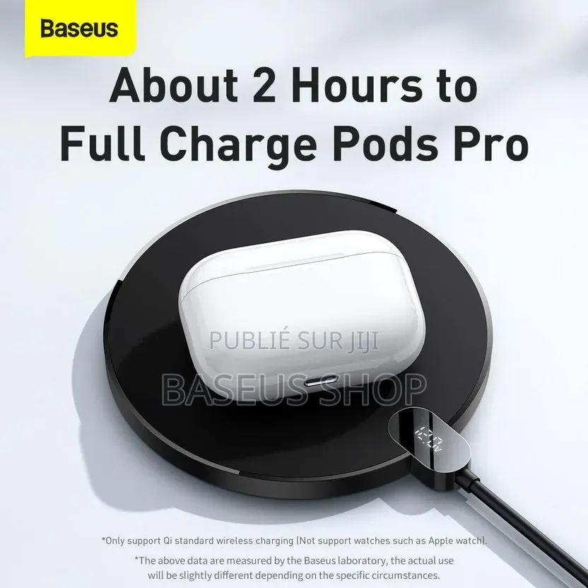 Chargeur Sans Fil À Induction Baseus Digital Led 15 W