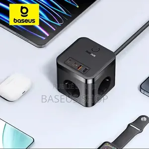 Multiprise Baseus Cube 30w – 7 Ports (3ac + Usb + Usb-C) Charge Rapide