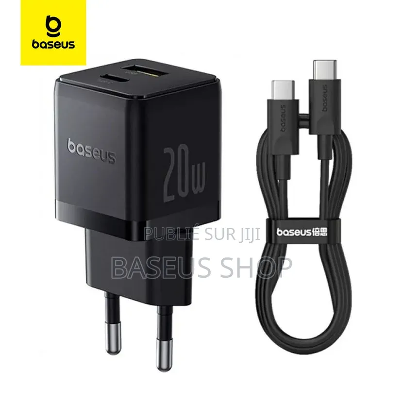 Chargeur Mural Baseus Palm 20w Original + Câble Usb-C