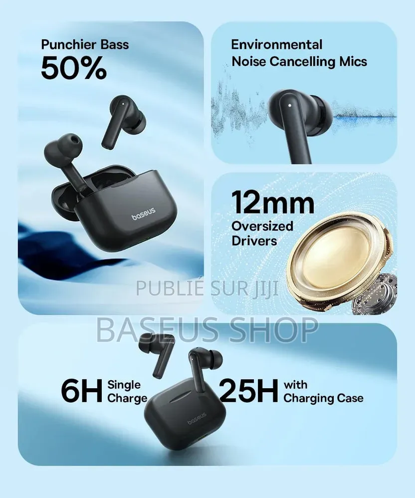Écouteurs Intra-Auriculaires Baseus E17 Sans Fil Bluetooth 5.3