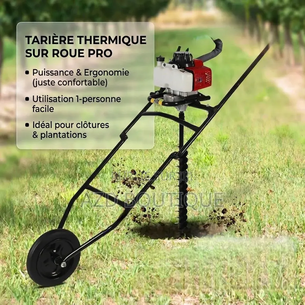 Tarière Thermique Sur Roue Pro