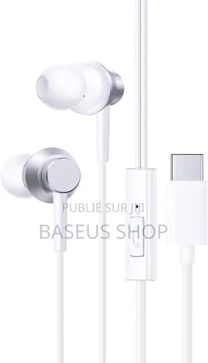 Écouteurs Filaires Baseus Encok Cz11 Type-C Avec Micro - Blanc
