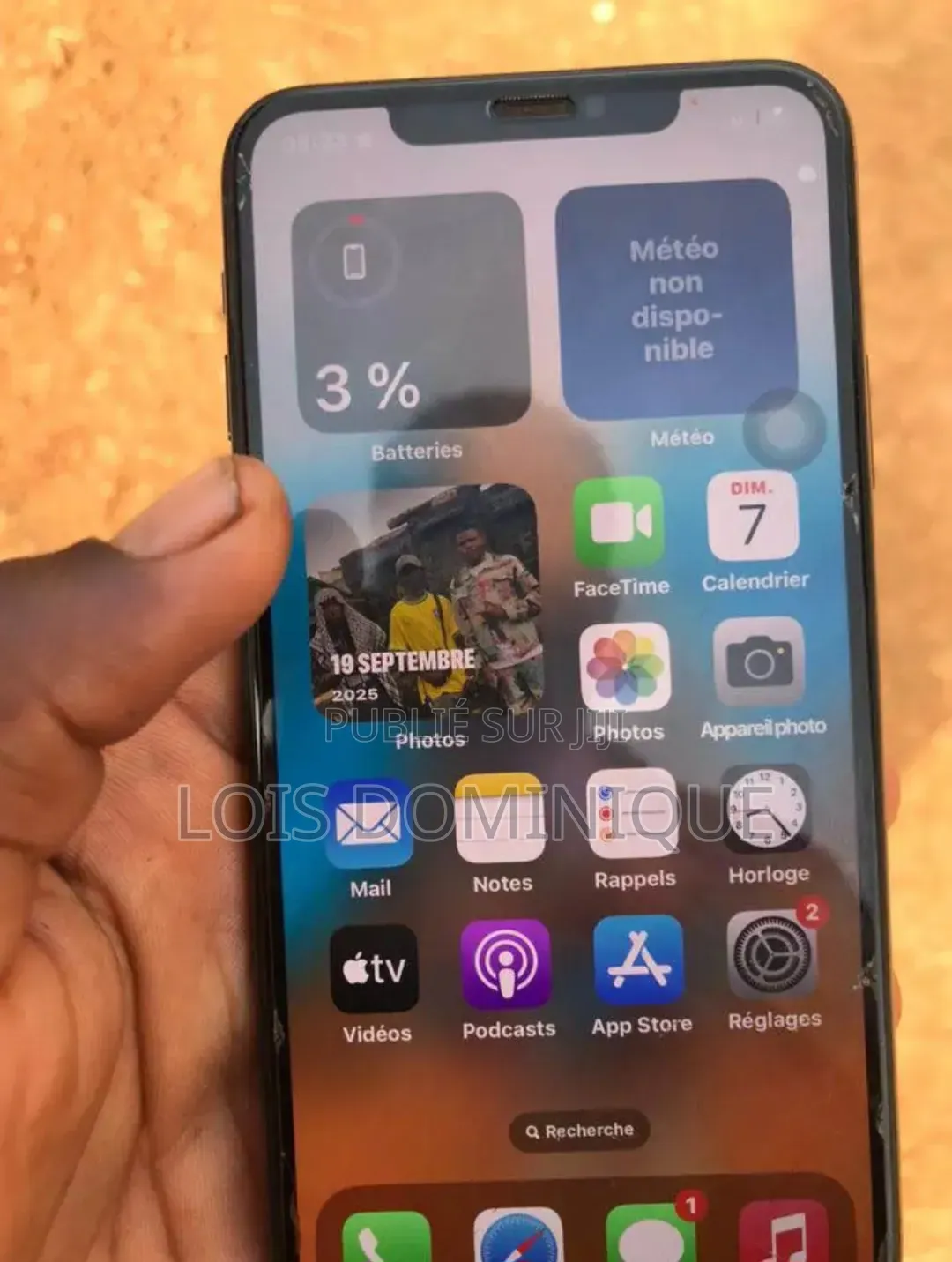 Apple iPhone 11 Pro Max 64 GB Noir