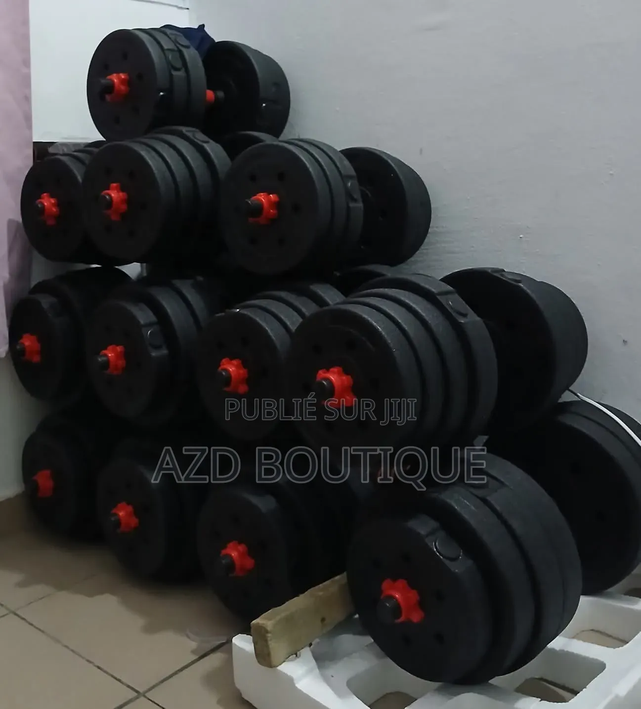 Haltères Avec Barre De Connexion 20kg 25kg 30kg 35kg 40kg