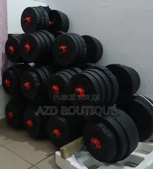 Haltères Avec Barre De Connexion 20kg 25kg 30kg 35kg 40kg