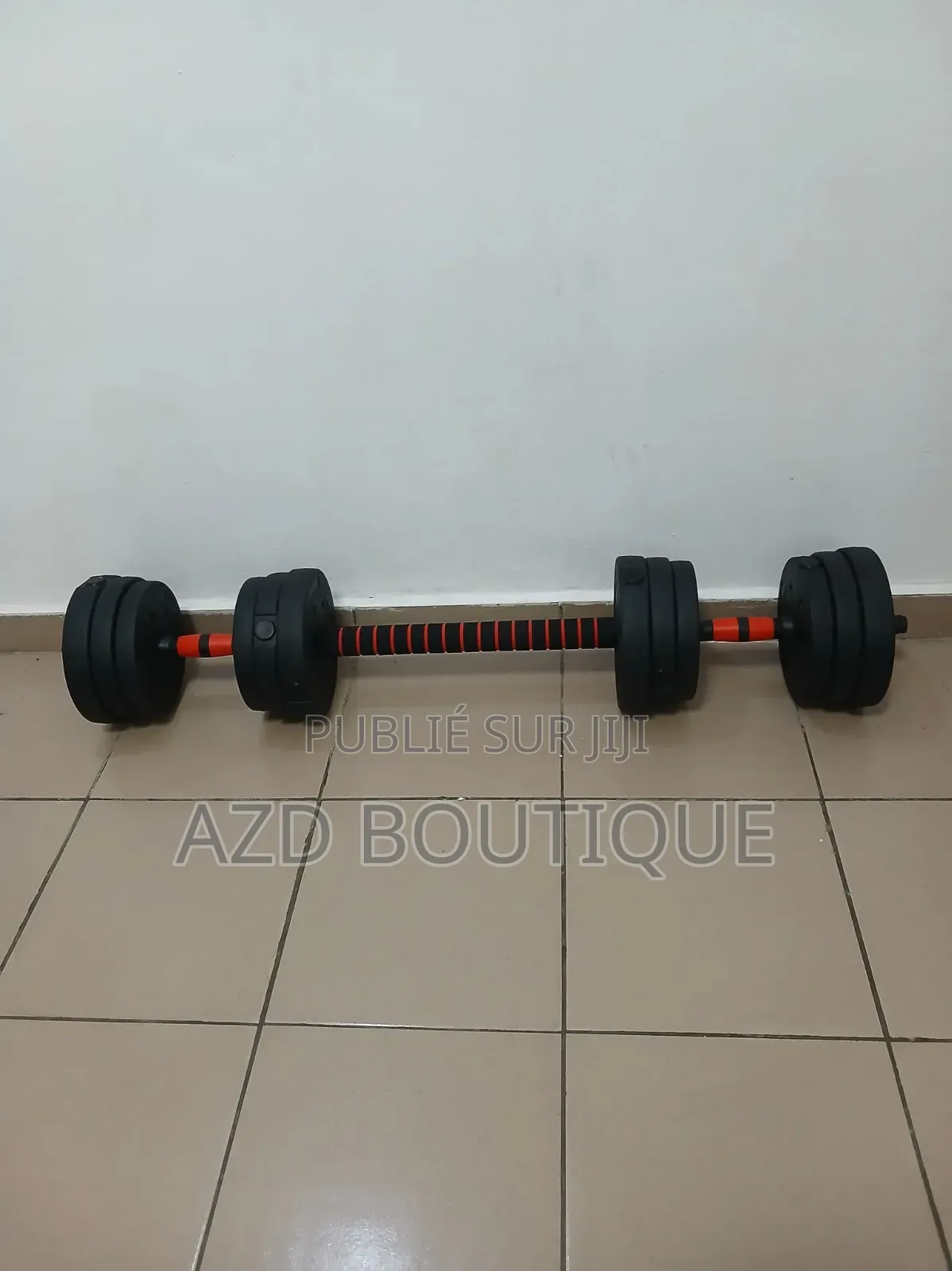 Haltères Avec Barre De Connexion 20kg 25kg 30kg 35kg 40kg