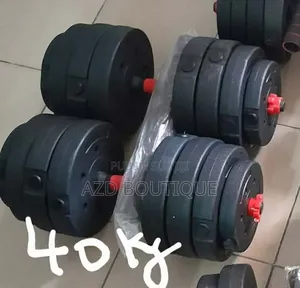 Haltères Avec Barre De Connexion 20kg 25kg 30kg 35kg 40kg