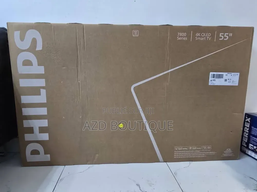 Téléviseur Philips 55" (139 Cm) - Qled Smart Tv - État Neuf