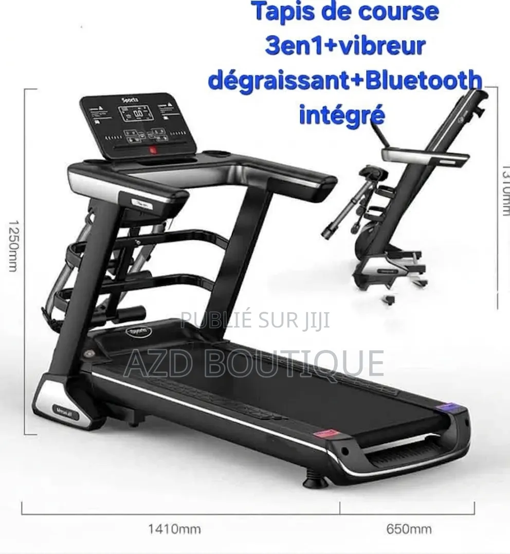 Tapis De Course Motorisé 3en1 Avec Avec Moteur Silencieux Et Écran LCD