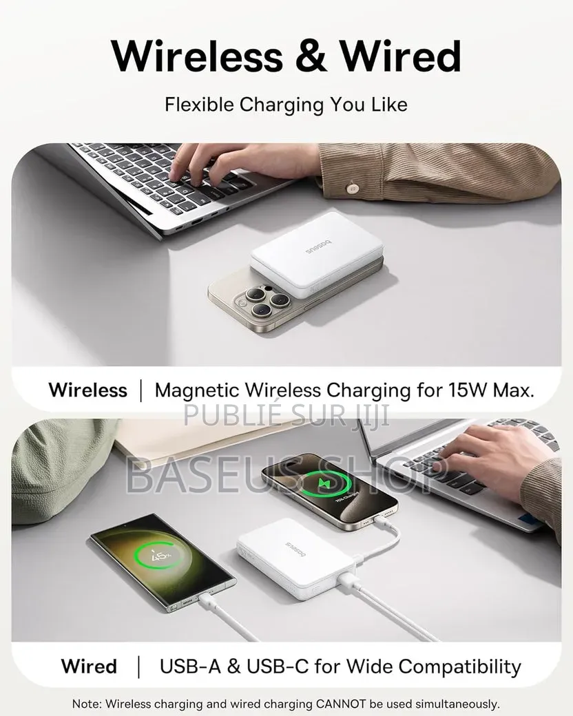 Powerbanks Airpow Ii 10 000 Mah Avec Qi2 Et Magsafe 22,5 W Blanc