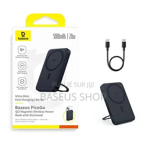 Powerbank Baseus Qi2 Magsafe 5000mah 20w + Chargeur Sans Fil Picogo