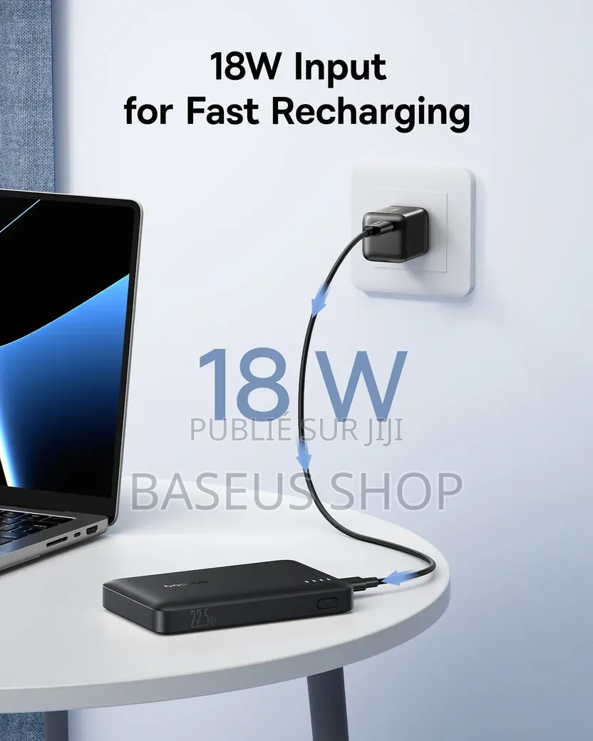 Powerbank Baseus Enerfill Fp21 À Charge Rapide 10 000 Mah 22,5 W