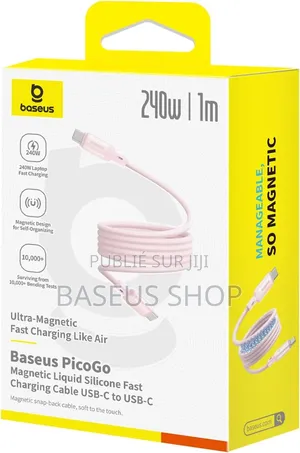 Câble Magnétique Baseus Picogo 240 W Pd 5 a Usb-C Vers Usb-C