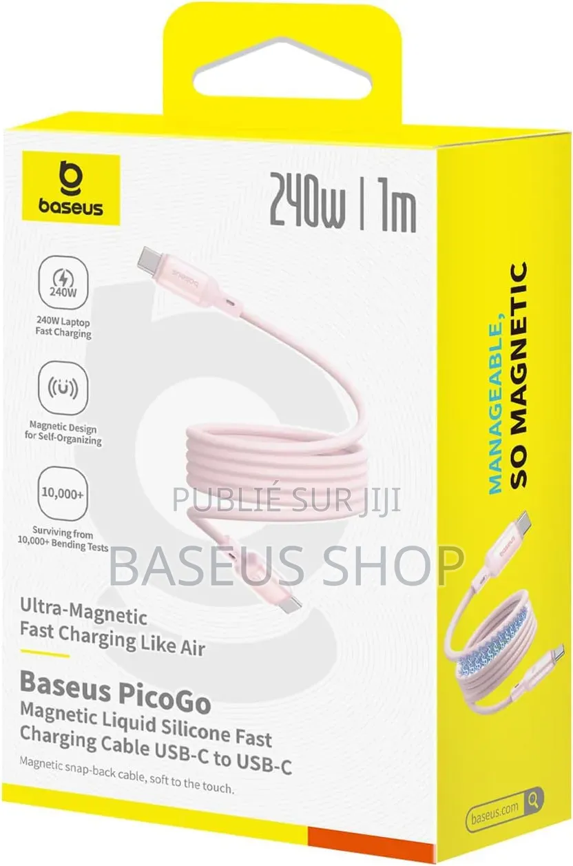 Câble Magnétique Baseus Picogo 240 W Pd 5 a Usb-C Vers Usb-C