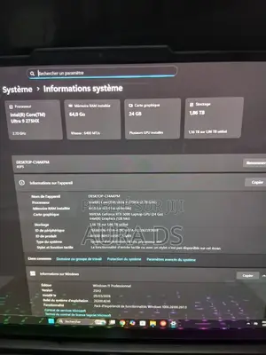 Nouveau Lenovo Legion Pro 7 64GB Intel Core Ultra 9 SSD 2T