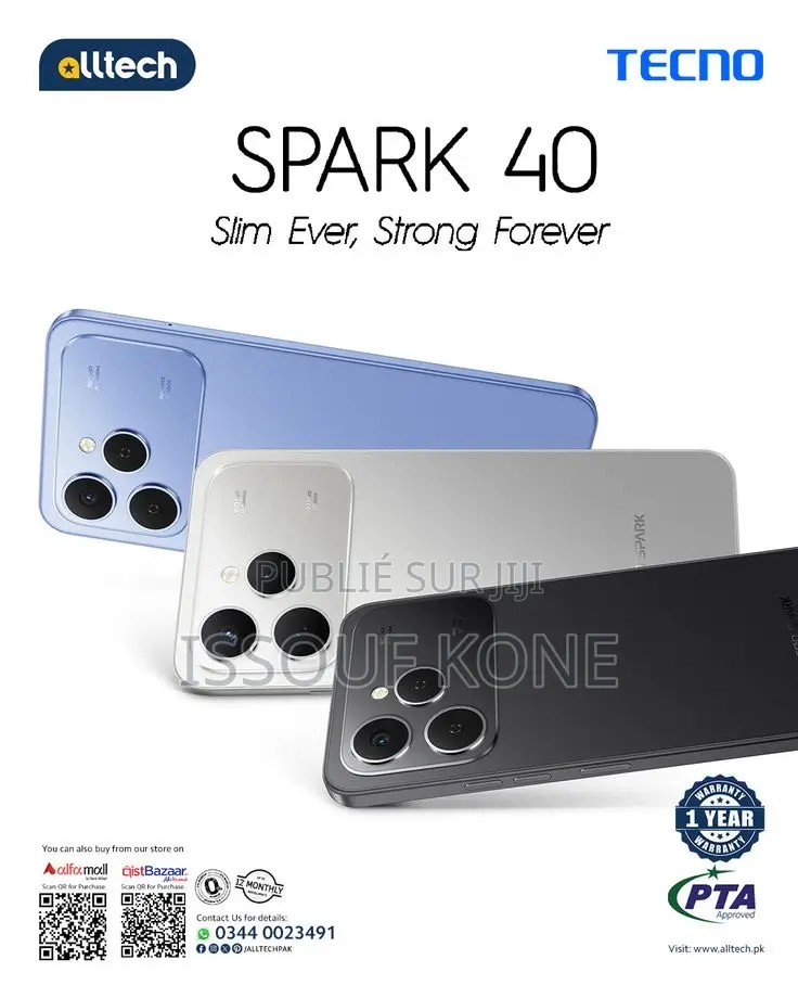 Nouveau Tecno Spark 16 GB Blanc