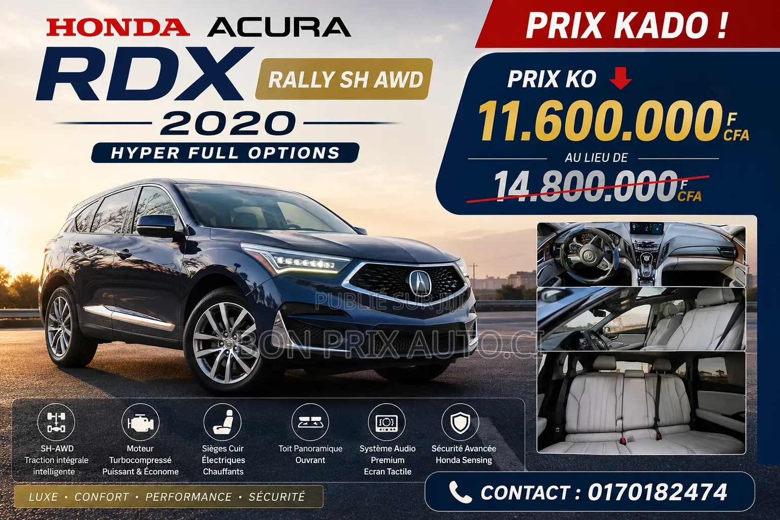 Acura ADX AWD w/A-Spec and Advance Packages 2025 Bleu