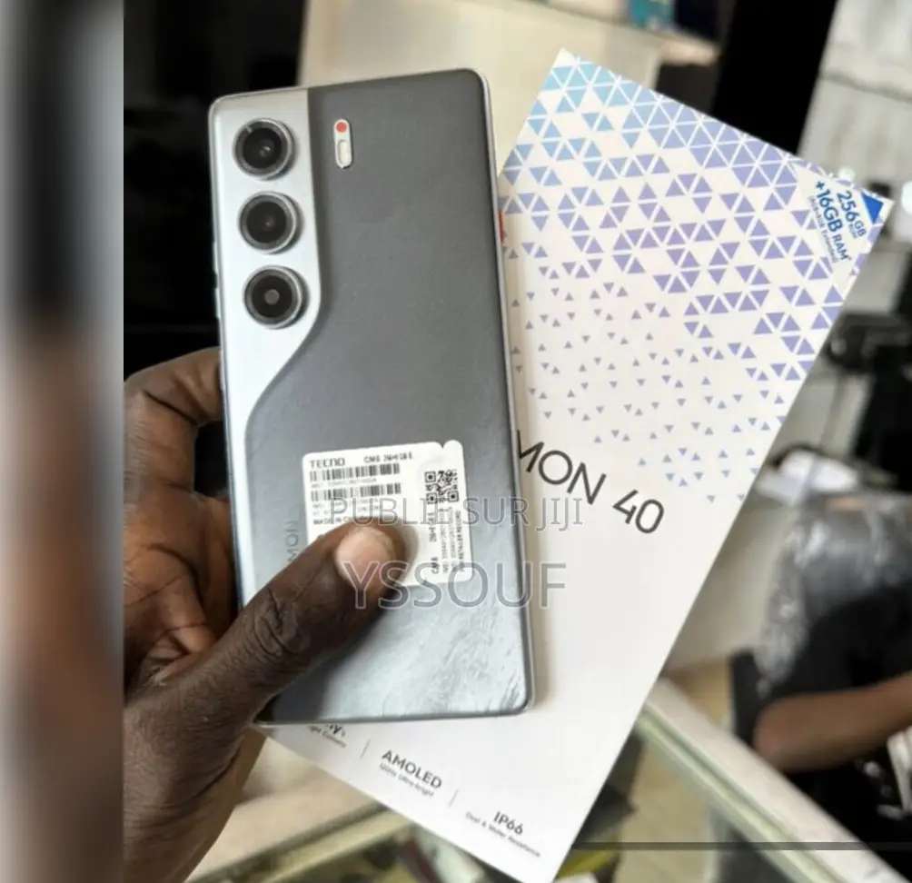Nouveau Tecno Camon 40 Pro 5G 256 GB Noir