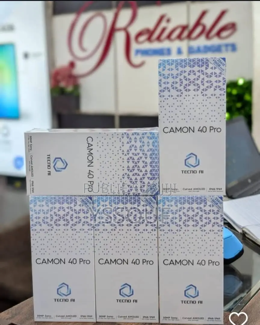 Nouveau Tecno Camon 40 Pro 5G 256 GB Noir