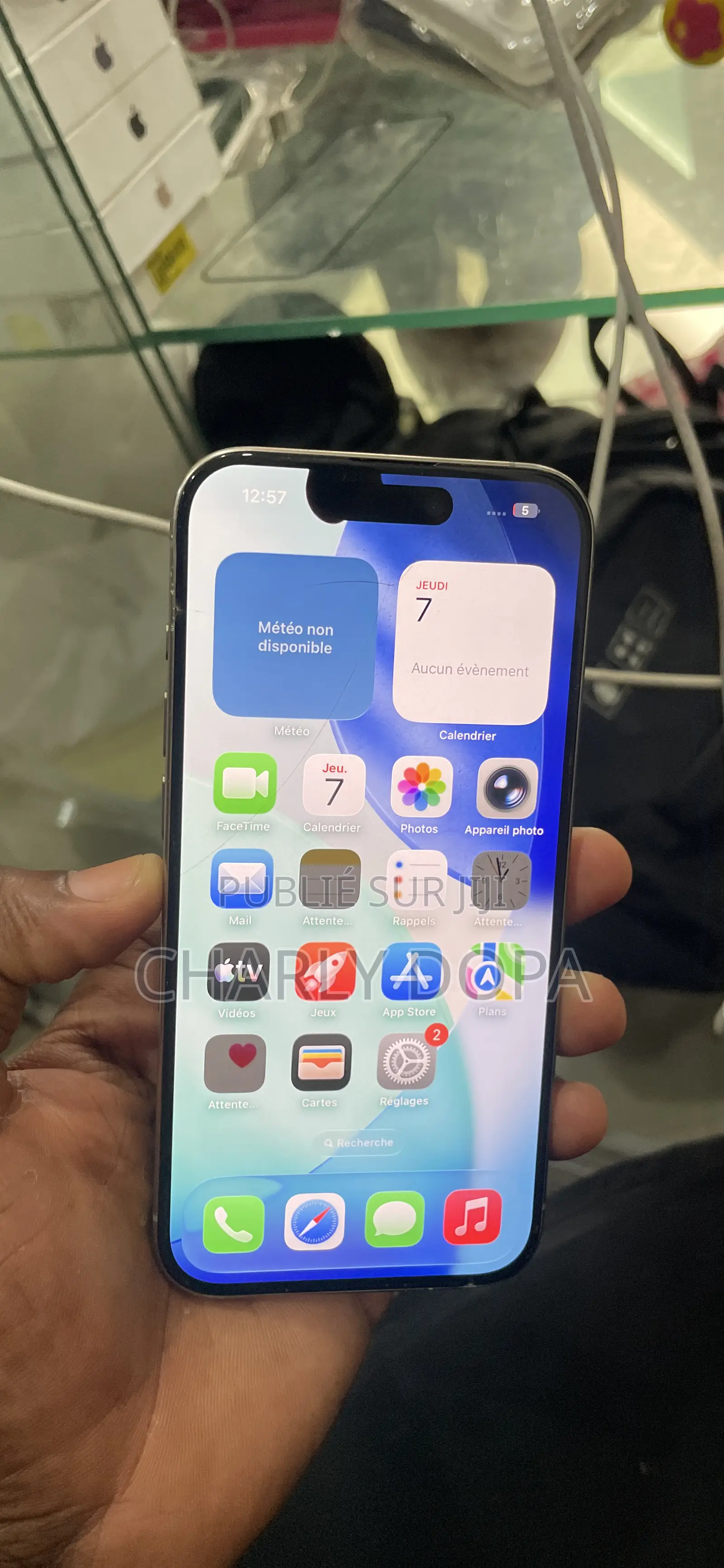 Apple iPhone 15 Pro 128 GB Argenté