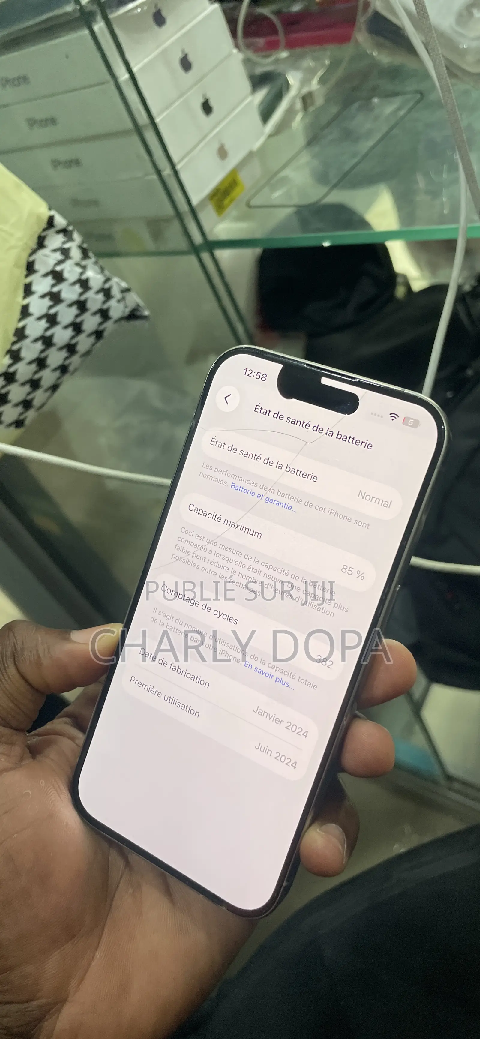 Apple iPhone 15 Pro 128 GB Argenté