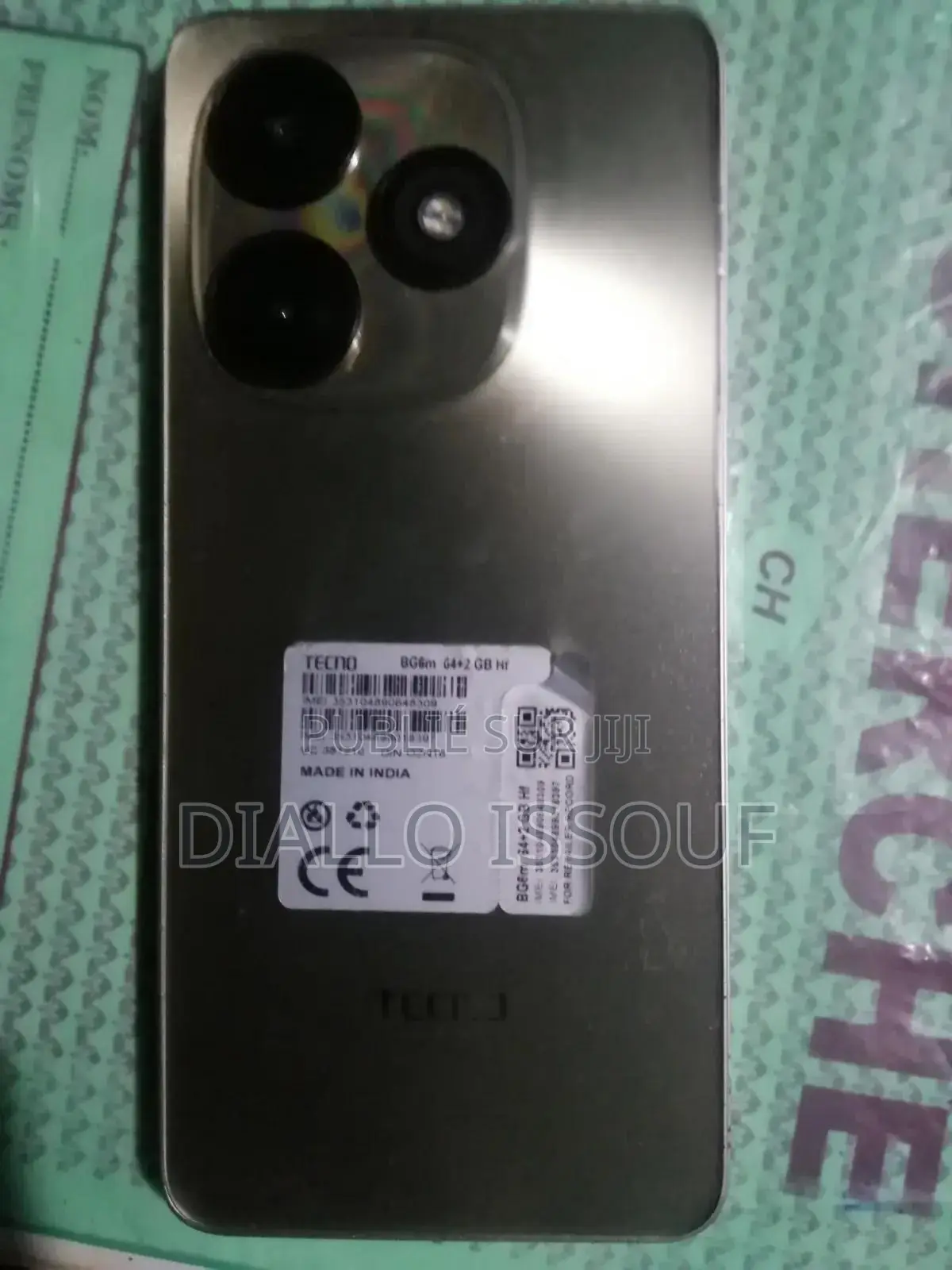 Nouveau Tecno Pop 10C 64 GB Doré