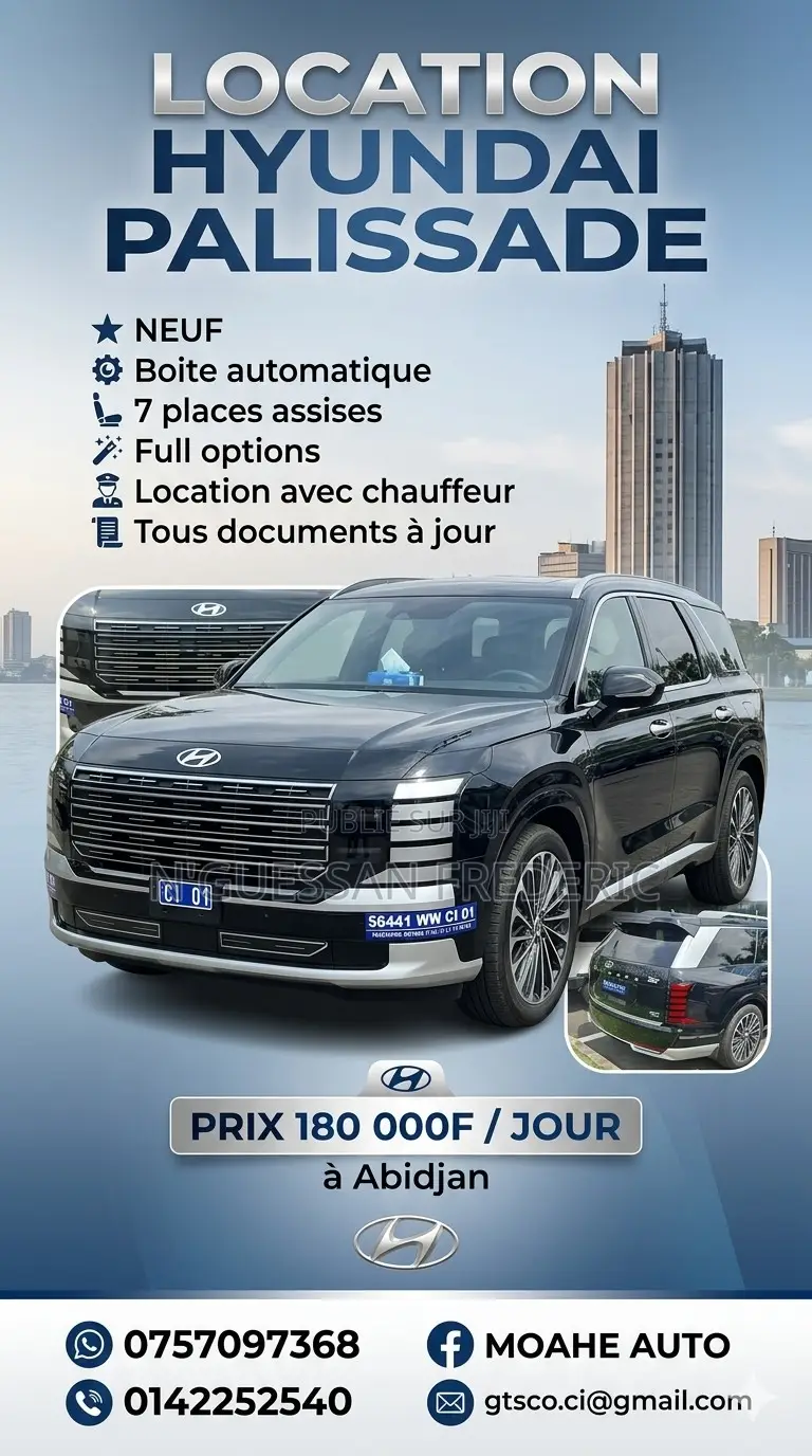 Nouveau Hyundai Palissade Calligraphy AWD 2025 Bleu