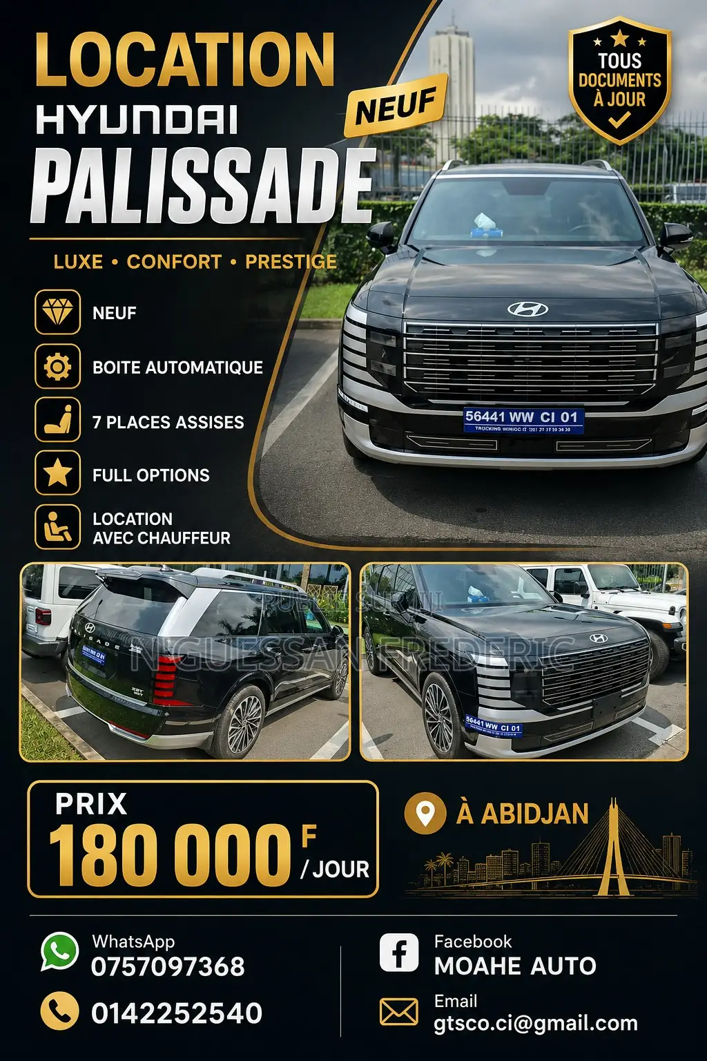 Nouveau Hyundai Palissade Calligraphy AWD 2025 Bleu