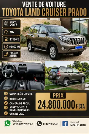 Toyota Land Cruiser Prado 4.0 Petrol TX-L 2017 Beige