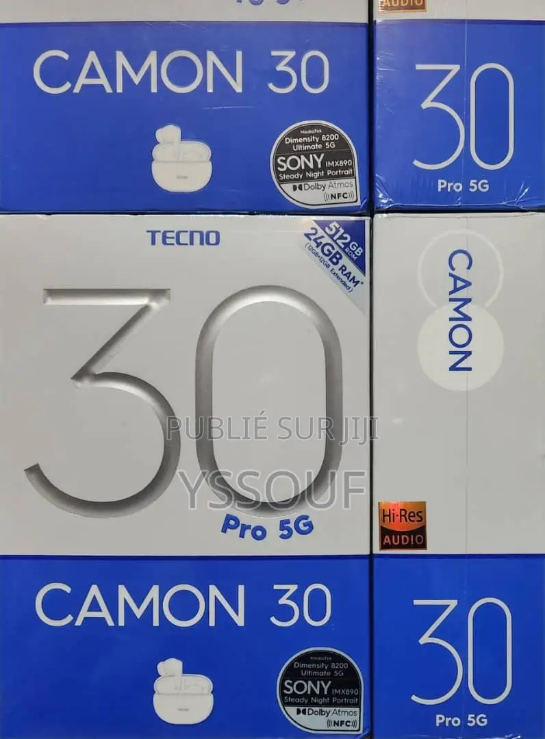 Nouveau Tecno Camon 30 Pro 5G 512 GB Blanc