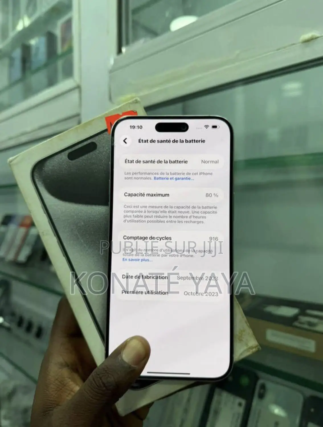 Nouveau Apple iPhone 15 Pro Max 256 GB Blanc