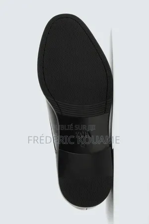 Chaussures en Cuir Noir Pour Homme