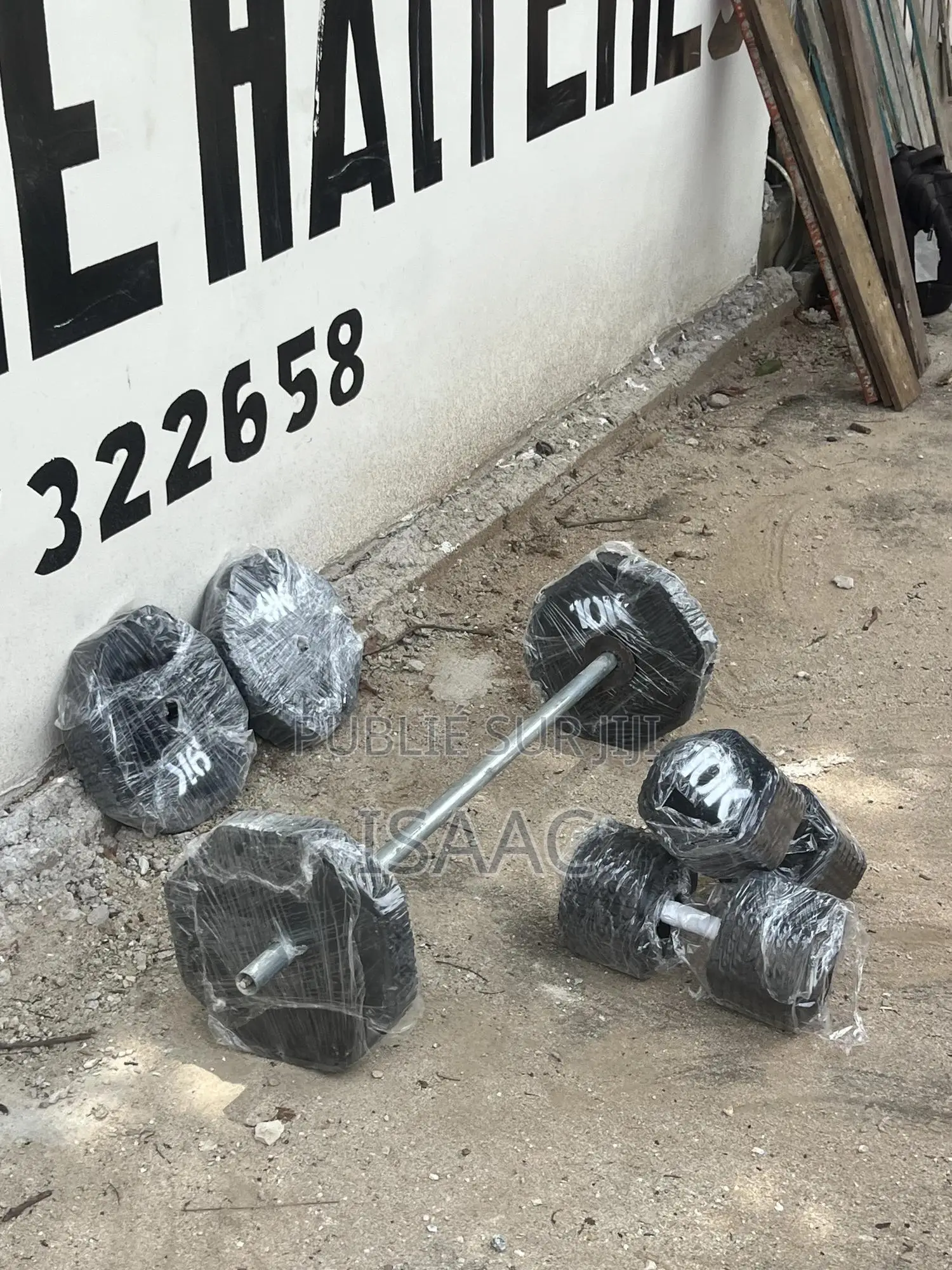 Kit Barre Curl 30 Kg Avec Haltère 10 Kg Démontable Et Rechargeable