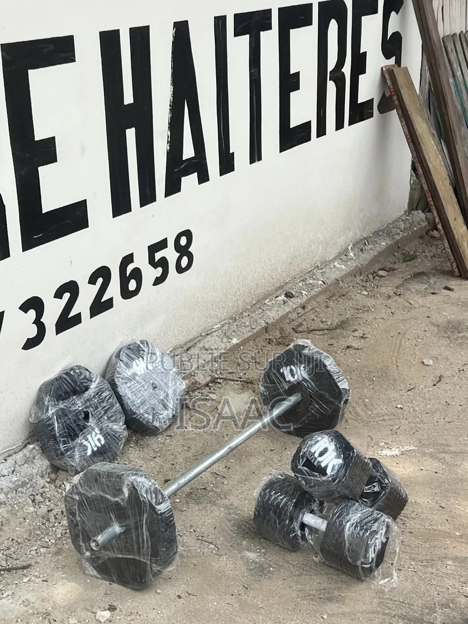Kit Barre Curl 30 Kg Avec Haltère 10 Kg Démontable Et Rechargeable