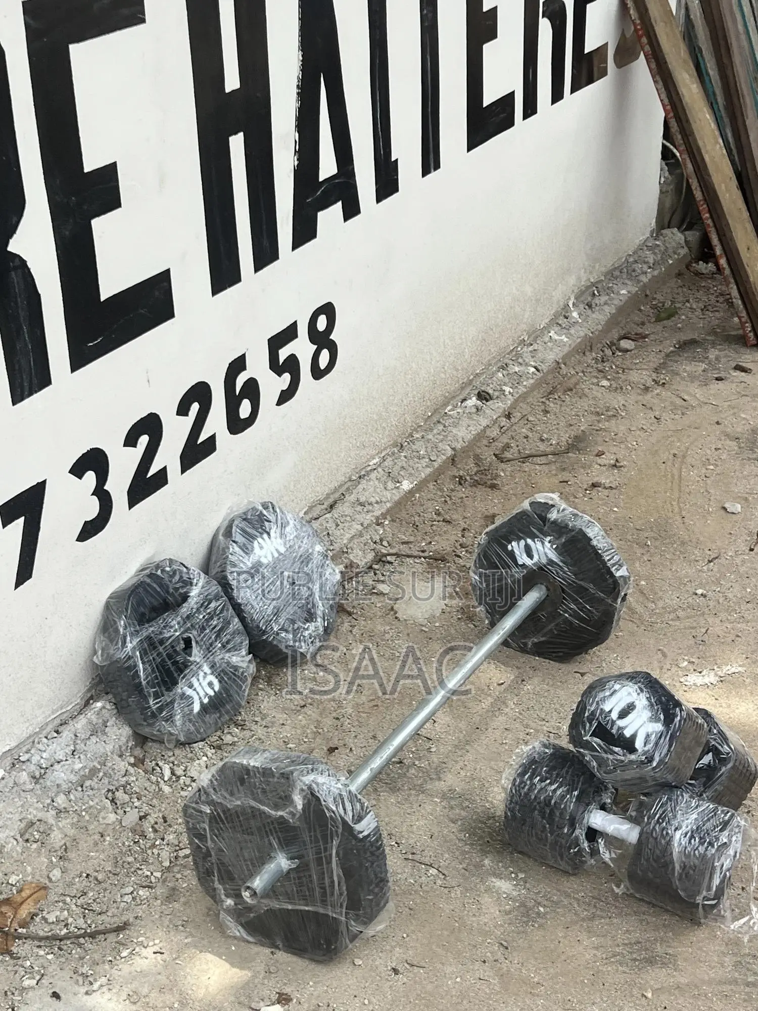 Kit Barre Curl 30 Kg Avec Haltère 10 Kg Démontable Et Rechargeable