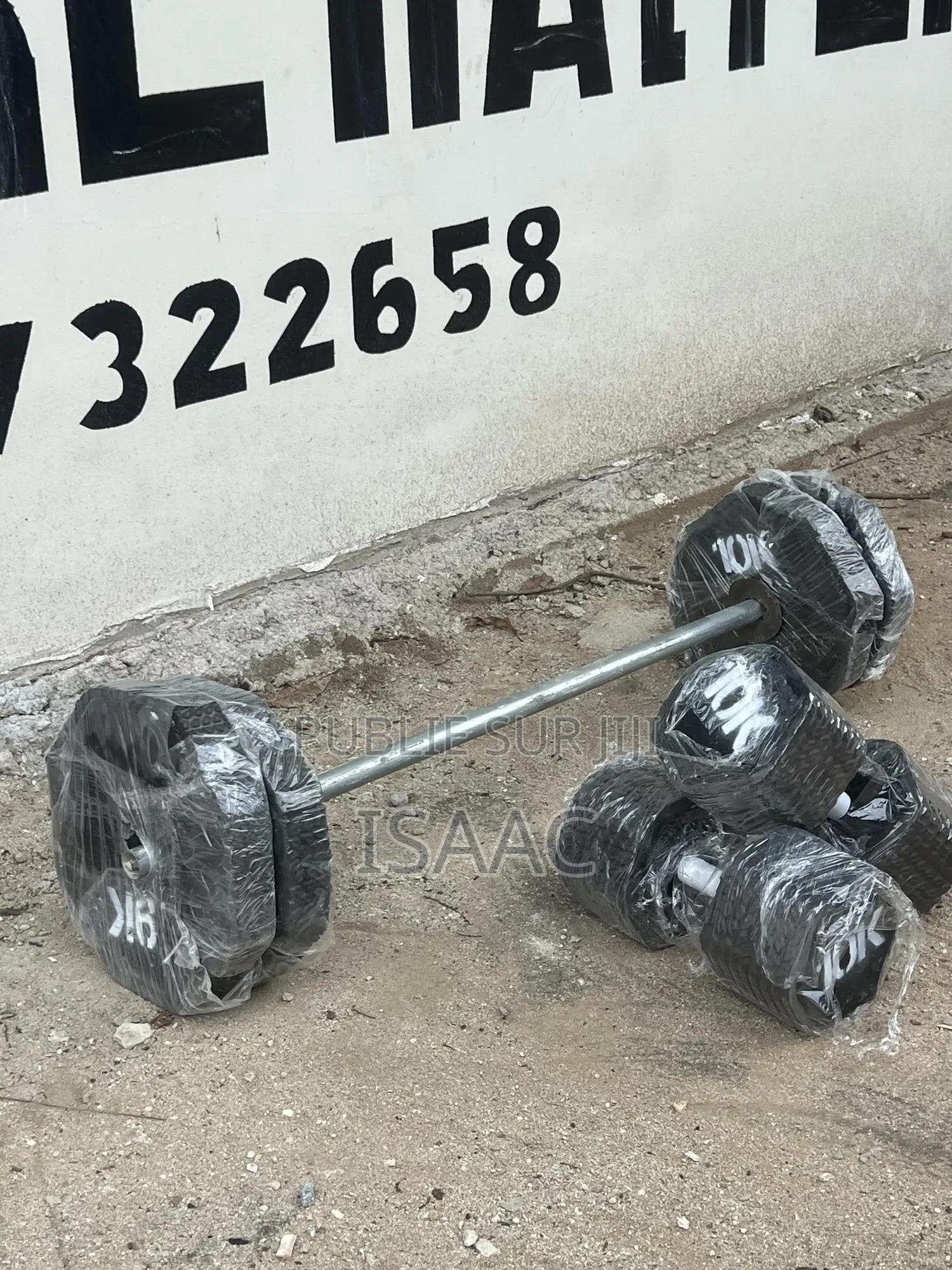 Kit Barre Curl 30 Kg Avec Haltère 10 Kg Démontable Et Rechargeable