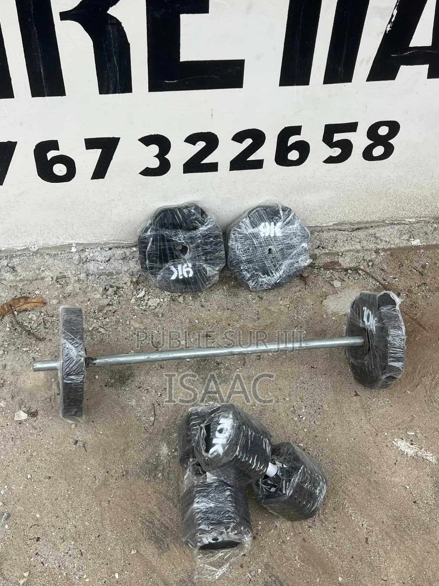 Kit Barre Curl 30 Kg Avec Haltère 10 Kg Démontable Et Rechargeable
