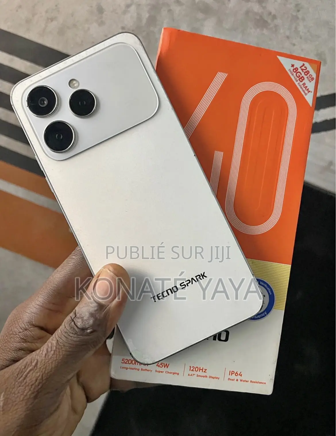Nouveau Tecno Spark 40 128 GB Blanc