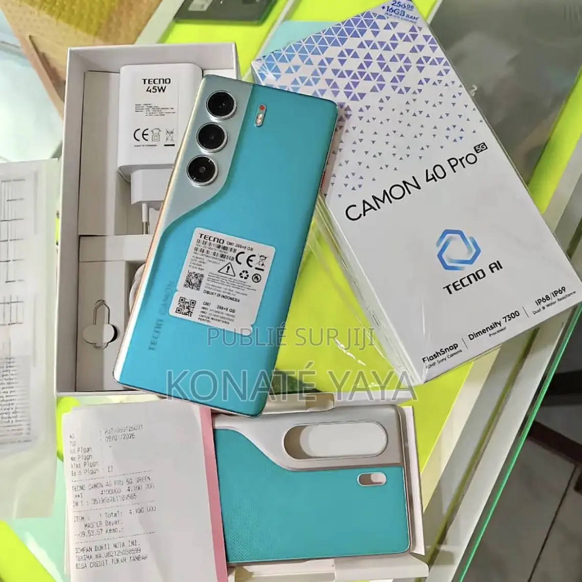 Nouveau Tecno Camon 40 256 GB Vert