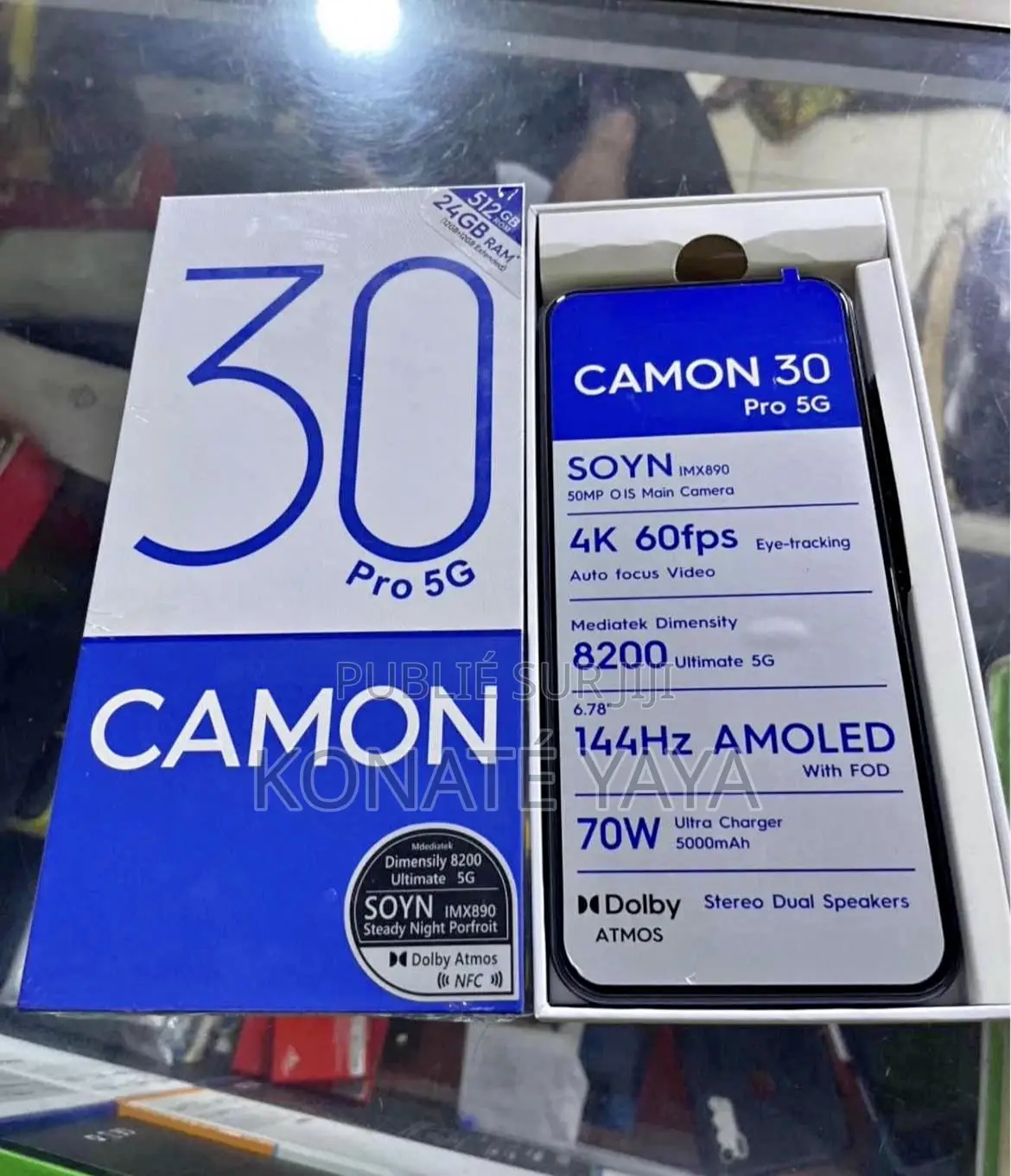 Nouveau Tecno Camon 30 256 GB Noir